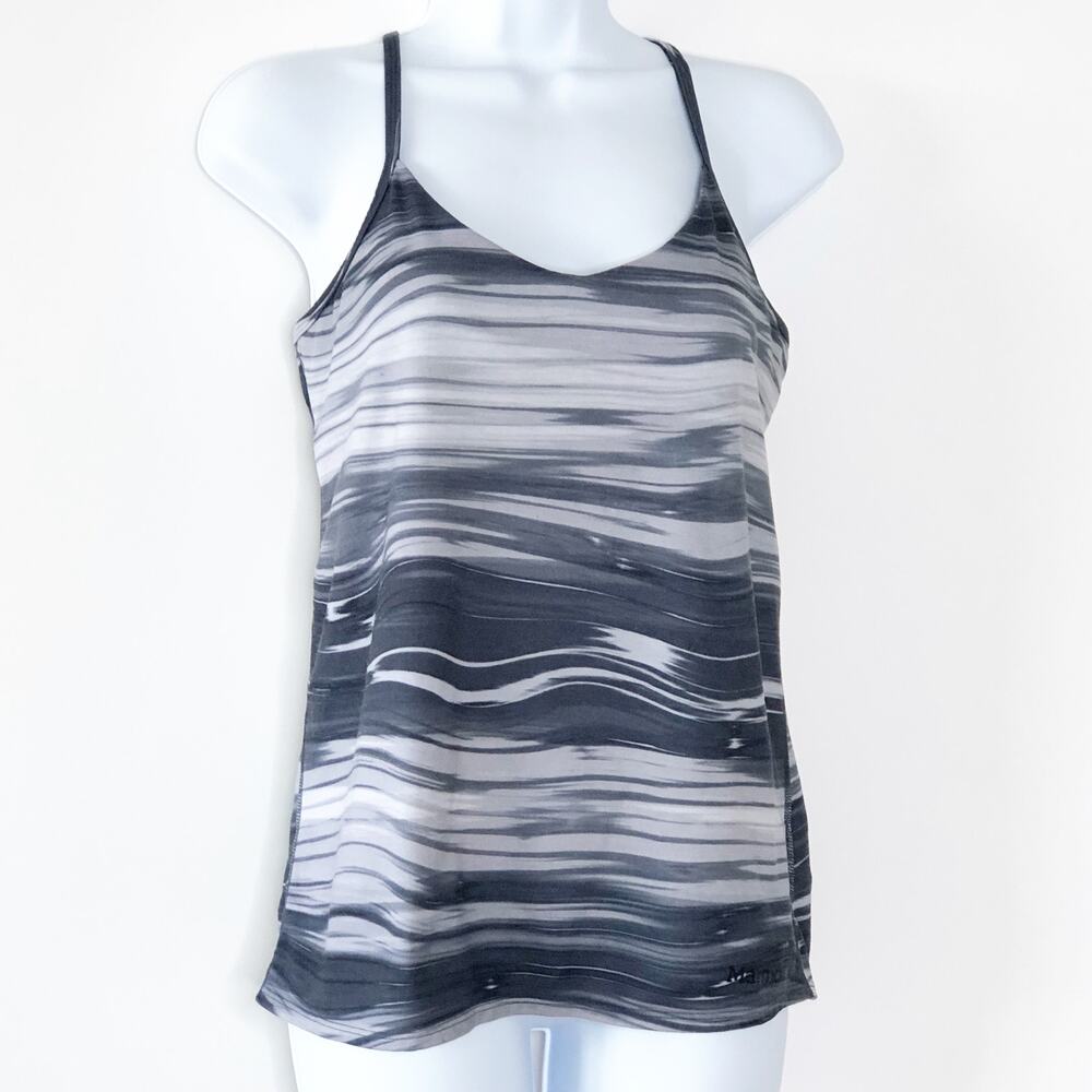 Marmot Womens Tank Top Size Medium Built In Bra Grey Medium Racer Back